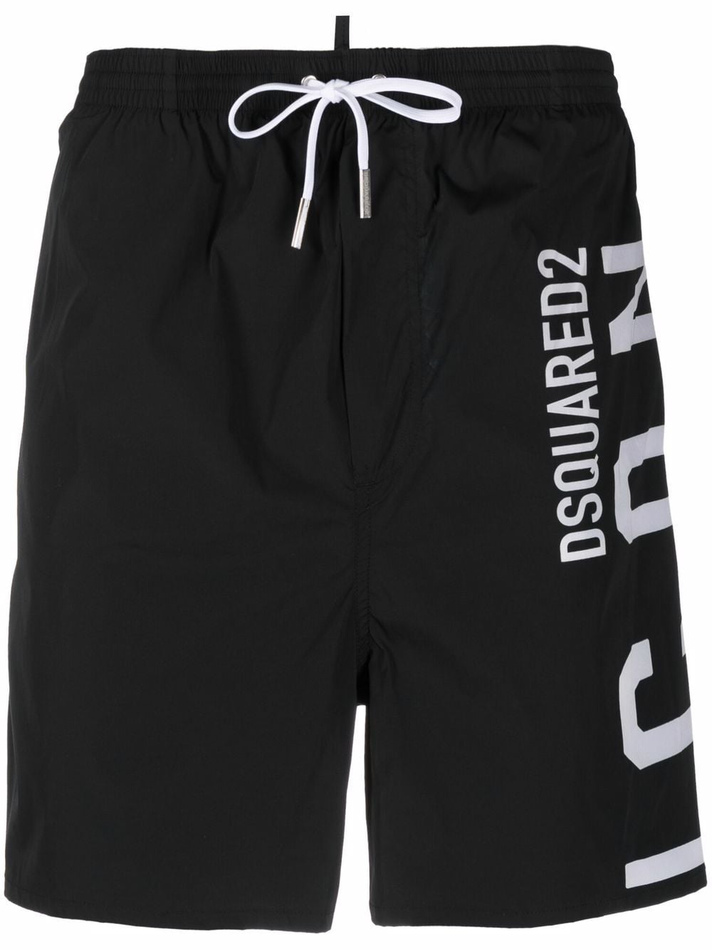 Dsquared2 Badeshorts mit Logo-Print - Schwarz von Dsquared2