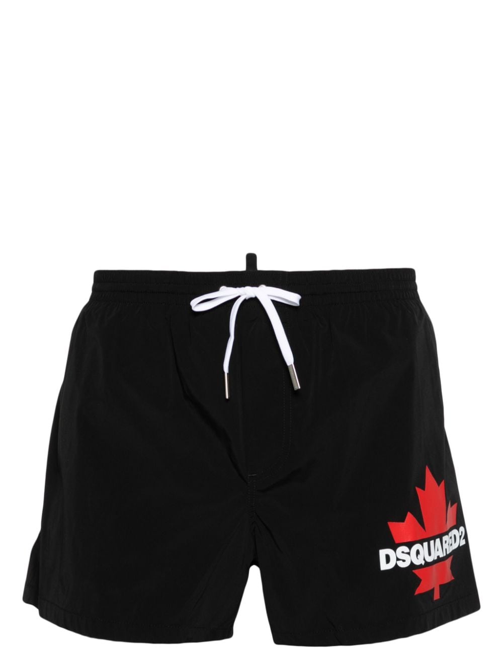 Dsquared2 Badeshorts mit Logo-Print - Schwarz von Dsquared2