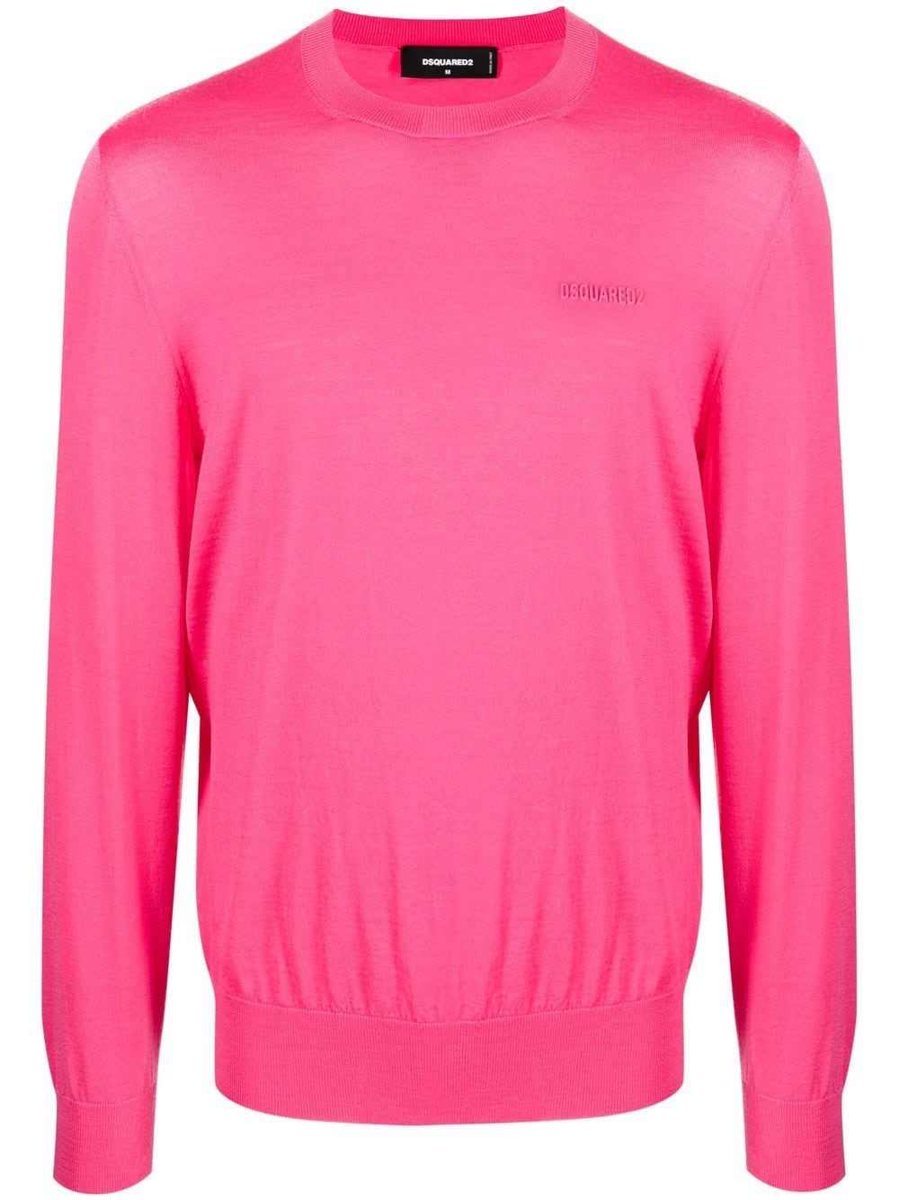 Dsquared2 Strickpullover mit Logo-Print - Rosa von Dsquared2