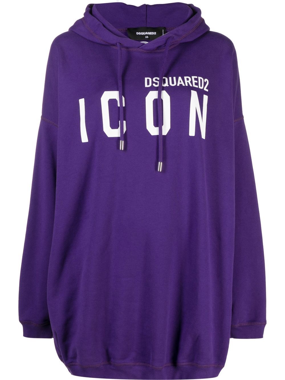 Dsquared2 Oversized-Hoodie mit Logo - Violett von Dsquared2