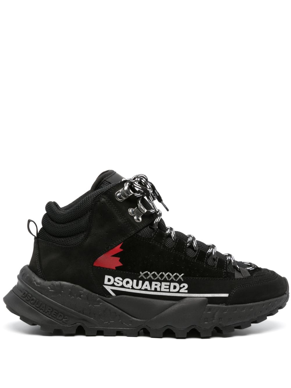 Dsquared2 Hiking-Boots mit Logo-Print - Schwarz von Dsquared2