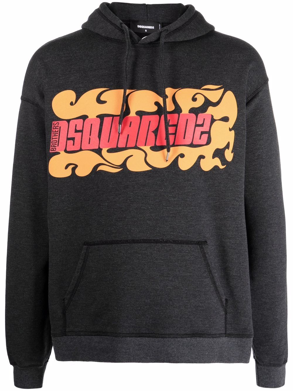 Dsquared2 Lockerer Hoodie mit Logo-Print - Grau von Dsquared2