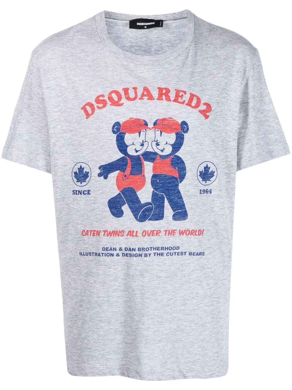 Dsquared2 T-Shirt mit Logo-Print - Grau von Dsquared2