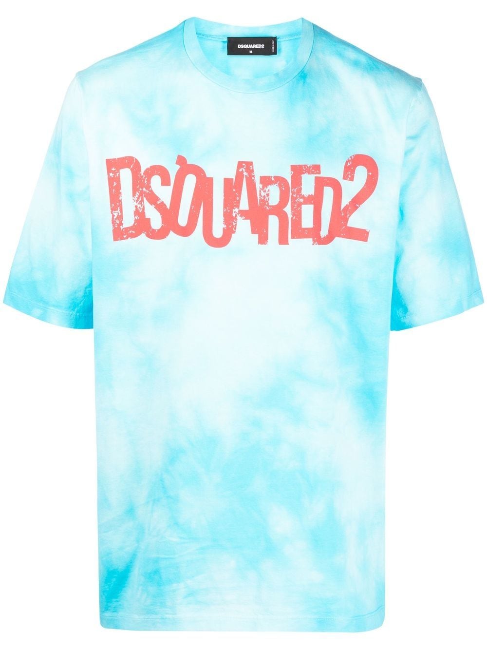 Dsquared2 T-Shirt mit Batikmuster - Blau von Dsquared2