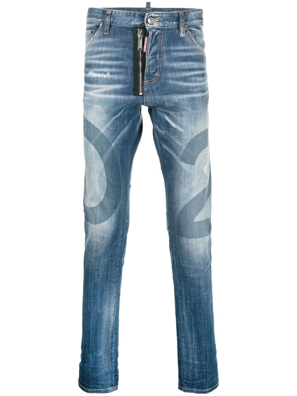 Dsquared2 Skinny-Jeans in Distressed-Optik - Blau von Dsquared2