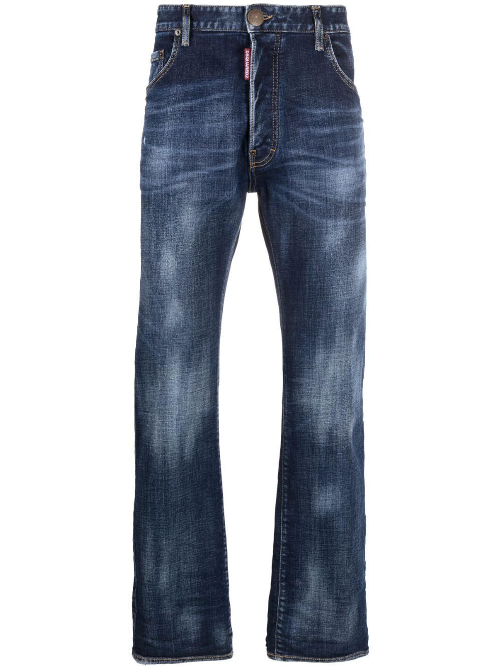 Dsquared2 Tief sitzende Straight-Leg-Jeans - Blau von Dsquared2