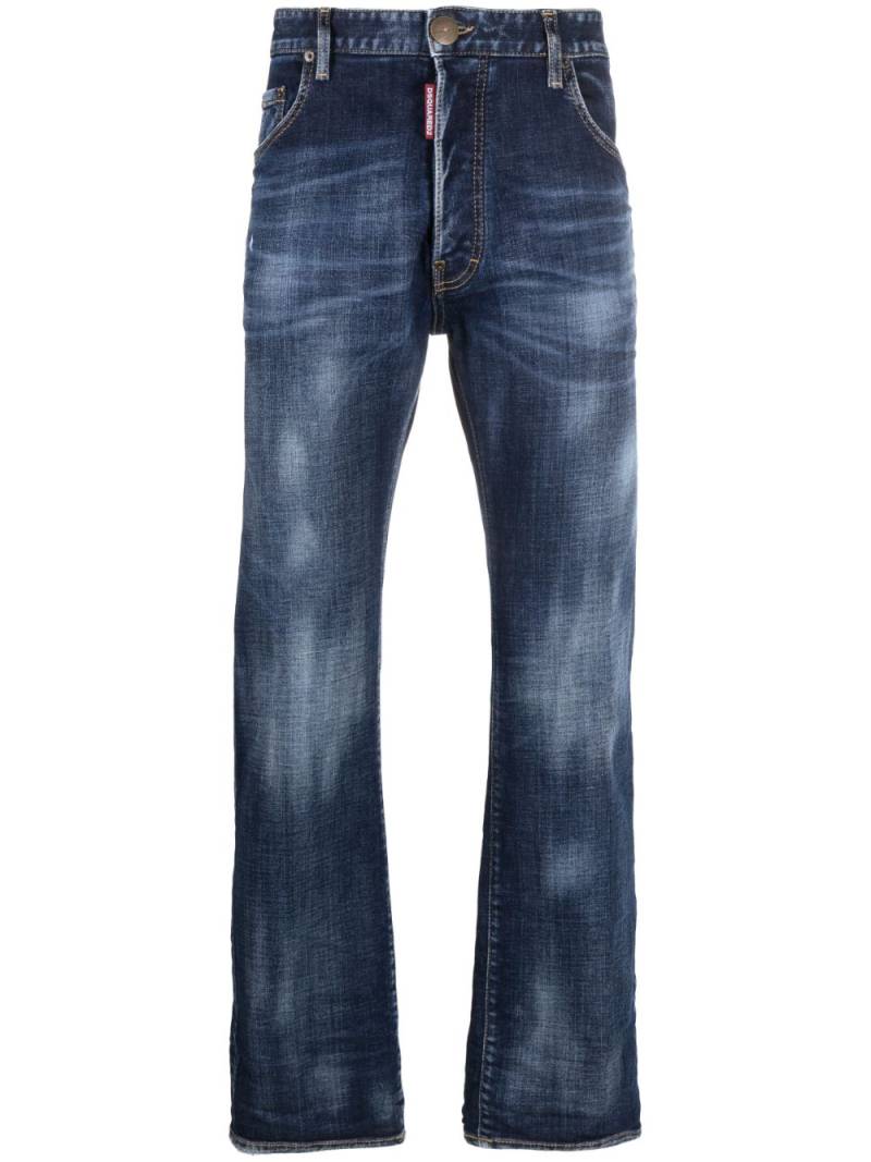 Dsquared2 Tief sitzende Straight-Leg-Jeans - Blau von Dsquared2