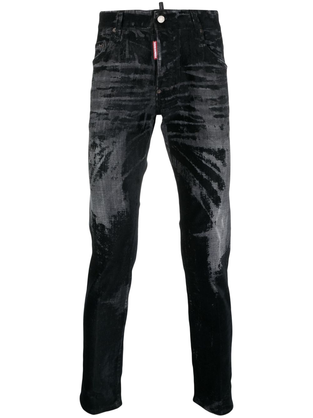 Dsquared2 Skinny-Jeans mit Bleach-Effekt - Schwarz von Dsquared2