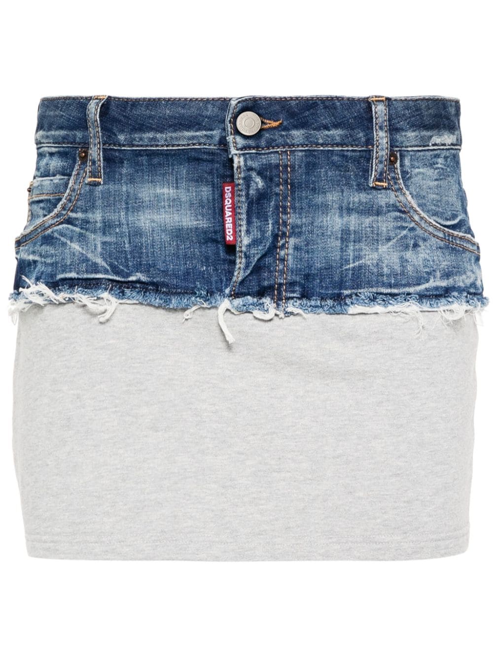 Dsquared2 Jeans-Minirock mit Einsätzen - Blau von Dsquared2