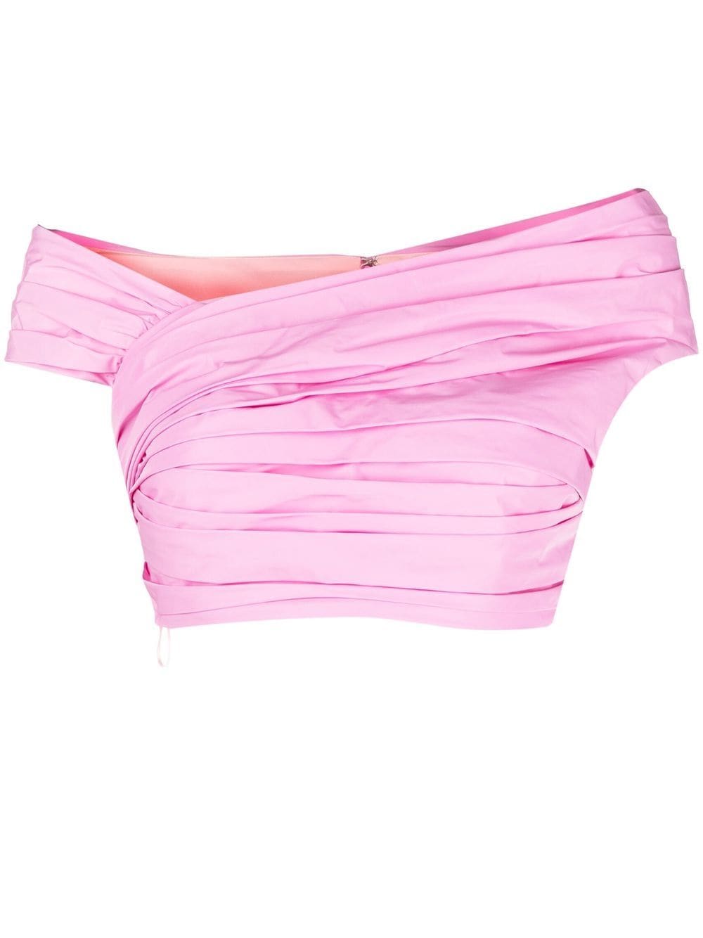 Dsquared2 Schulterfreies Cropped-Oberteil - Rosa von Dsquared2