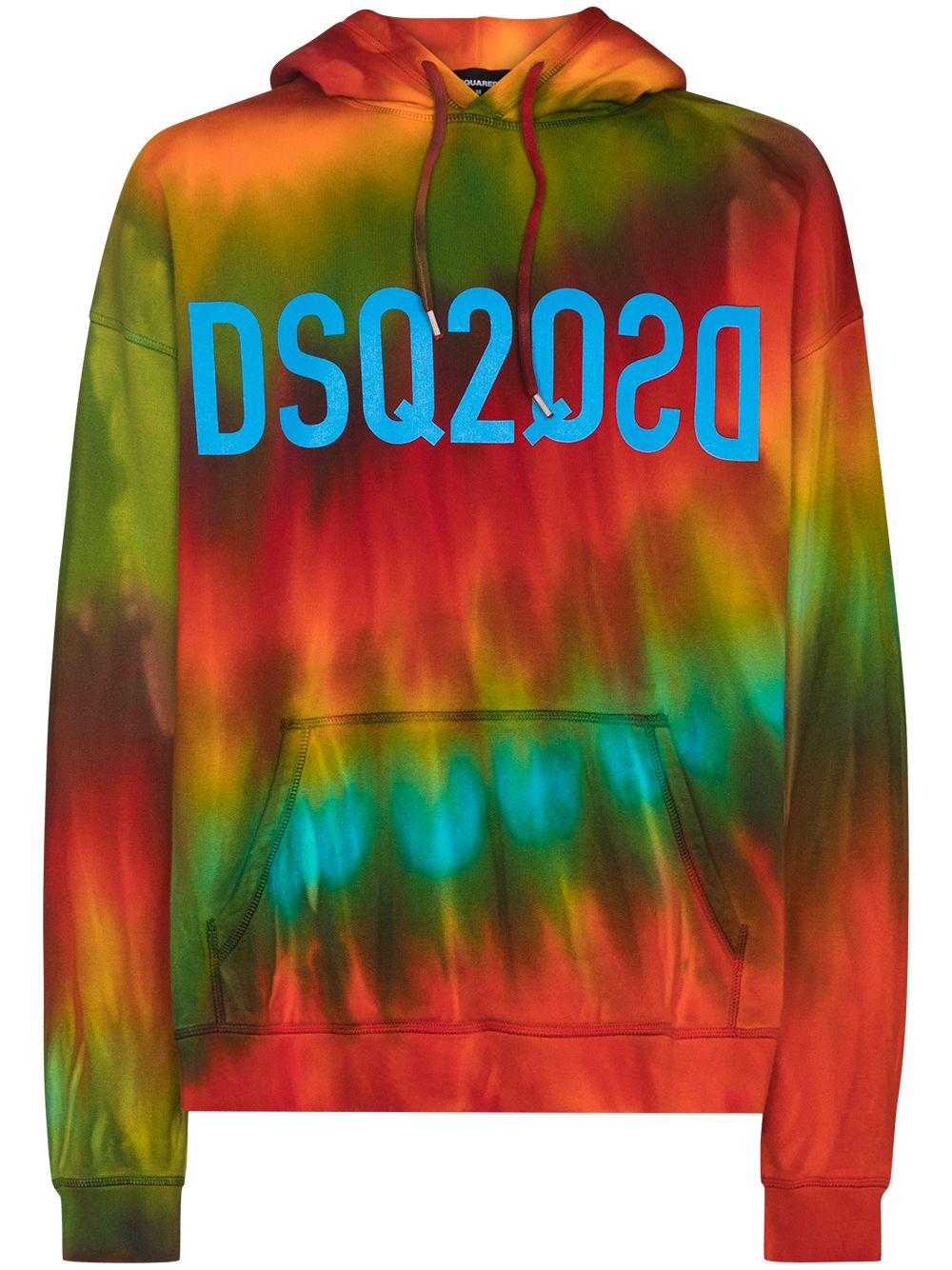 Dsquared2 Hoodie mit Batikmuster - Rot von Dsquared2