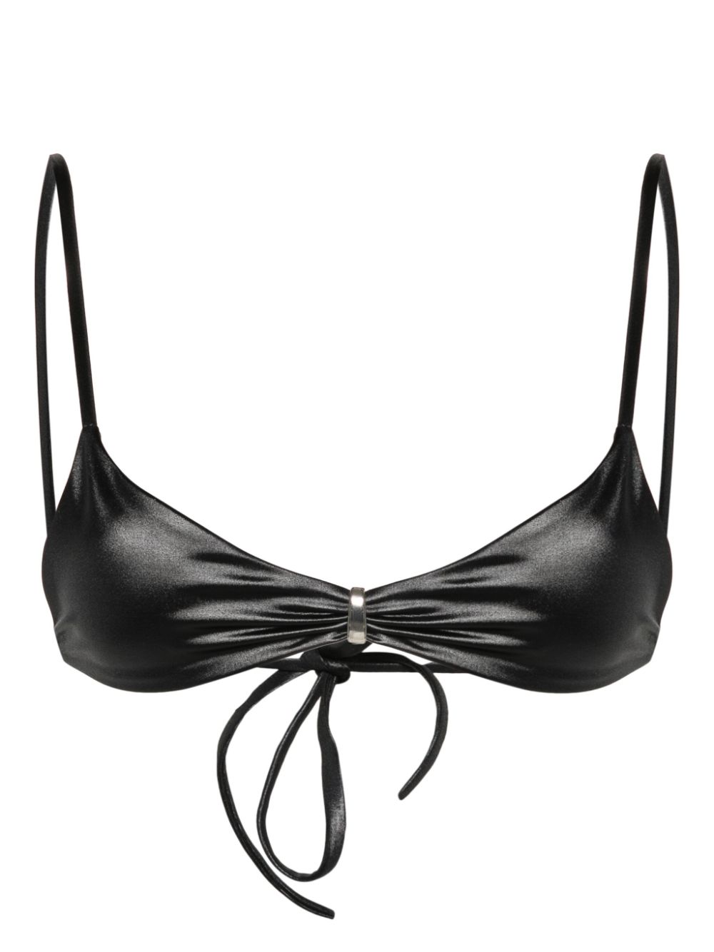 Dsquared2 ring-detail bikini top - Schwarz von Dsquared2