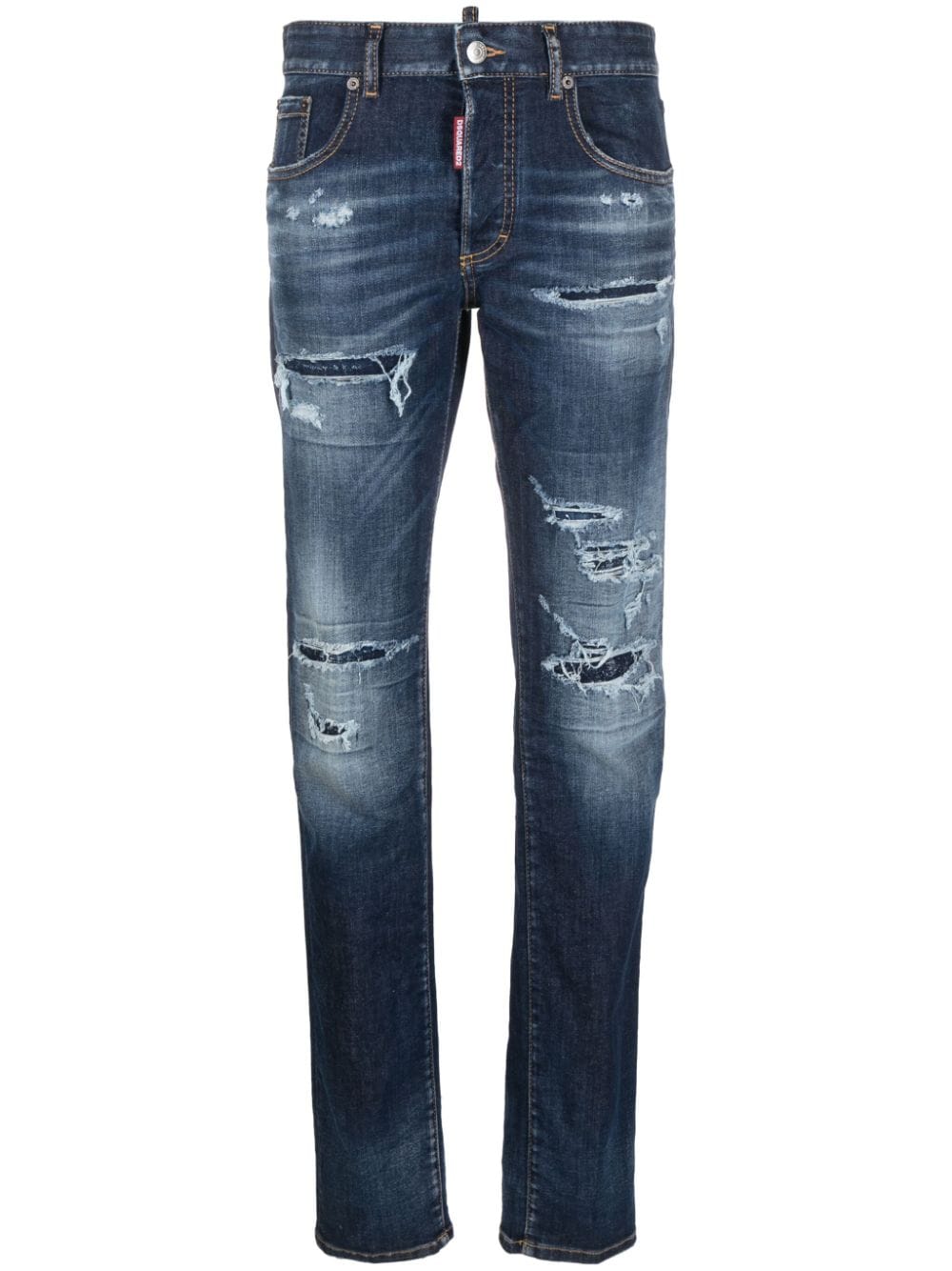 Dsquared2 Skinny-Jeans in Distressed-Optik - Blau von Dsquared2