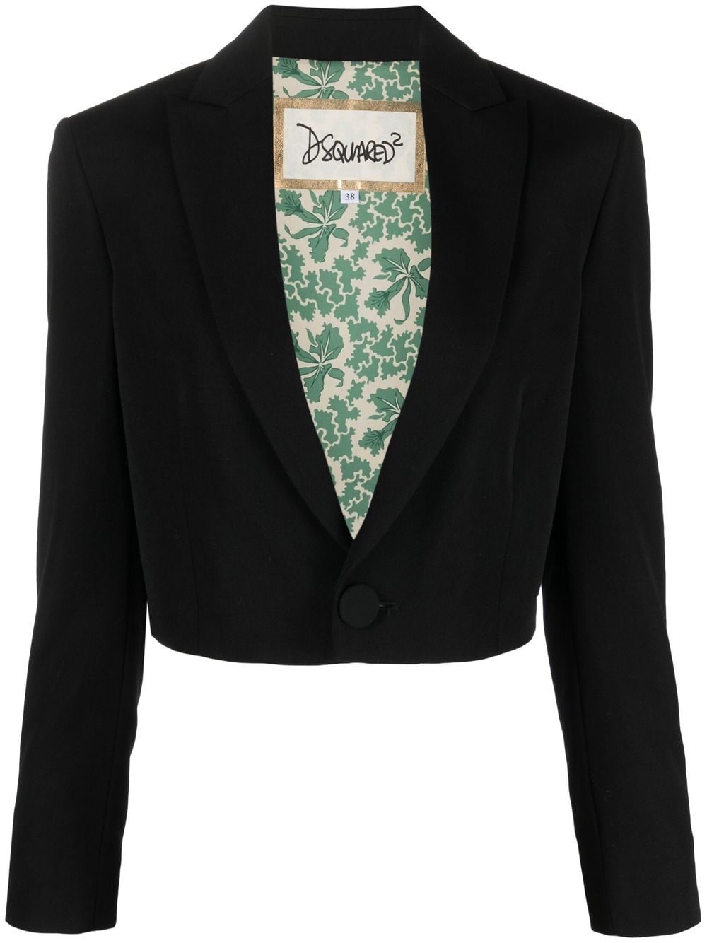 Dsquared2 Einreihiger Cropped-Blazer - Schwarz von Dsquared2