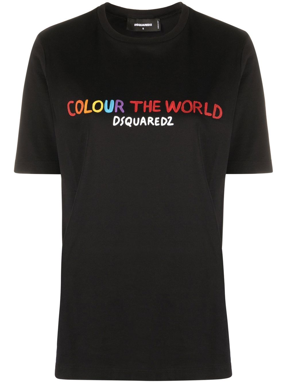 Dsquared2 T-Shirt mit Slogan-Print - Schwarz von Dsquared2