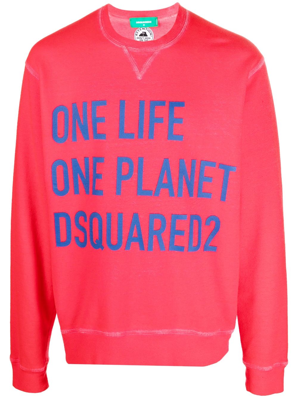 Dsquared2 Sweatshirt mit Slogan-Print - Rot von Dsquared2