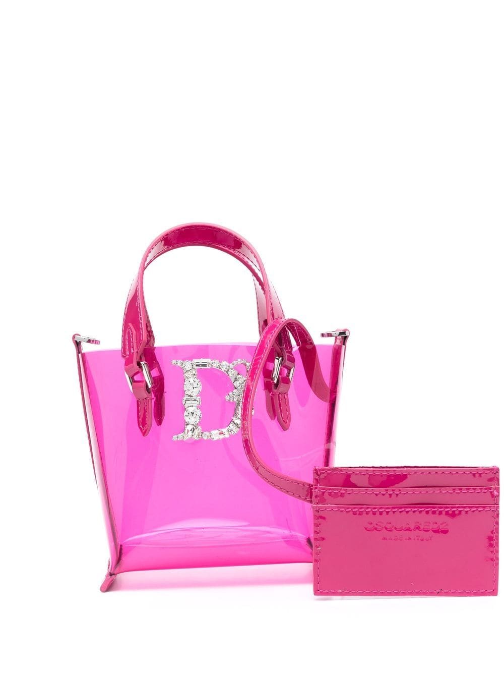 Dsquared2 Semi-transparente Handtasche - Rosa von Dsquared2