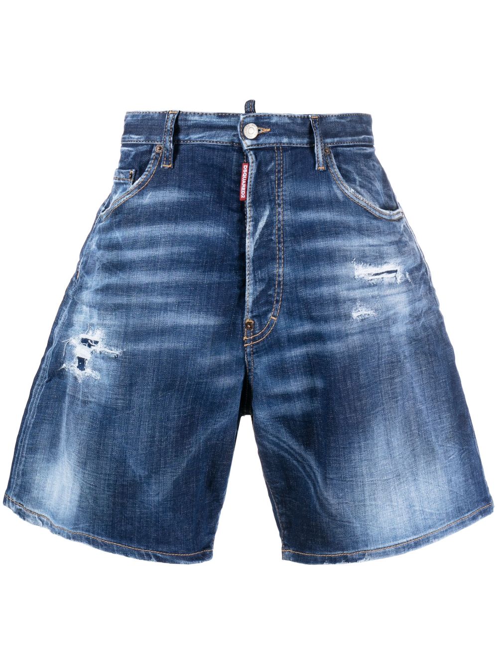 Dsquared2 Jeans-Shorts mit weitem Bein - Blau von Dsquared2