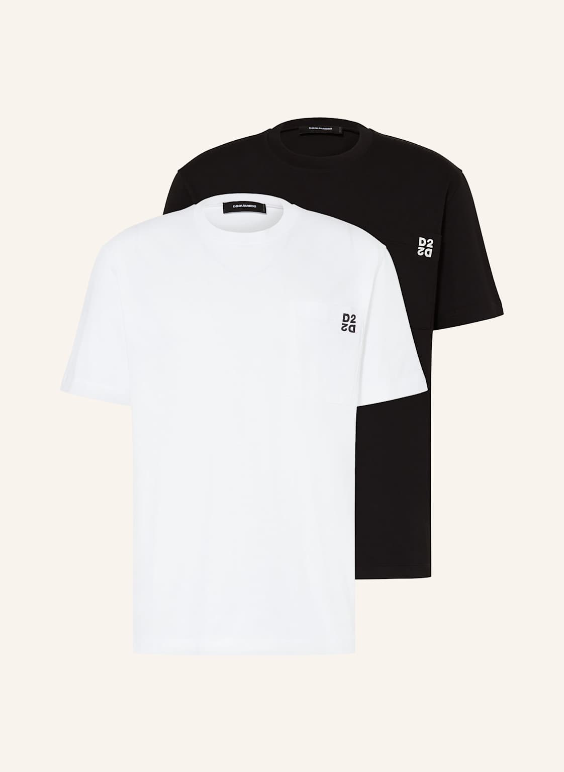 dsquared2 2er-Pack T-Shirts weiss dsquared2 2er-Pack T-Shirts weiss von Dsquared2