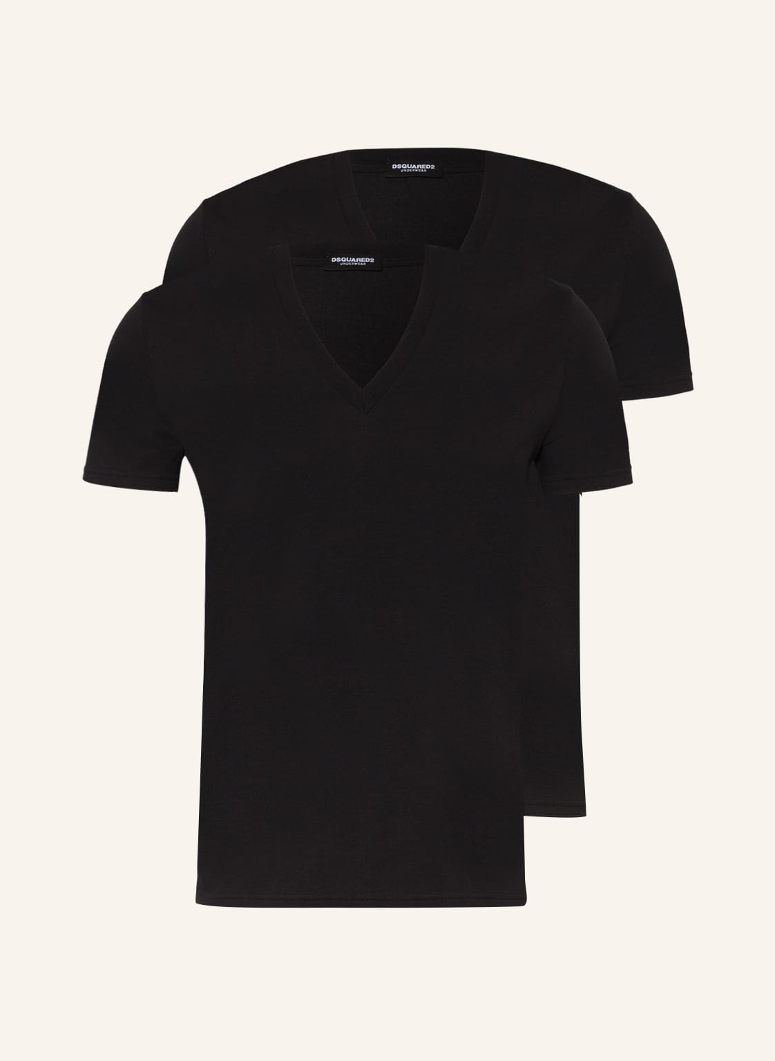 dsquared2 2er-Pack V-Shirts schwarz von Dsquared2