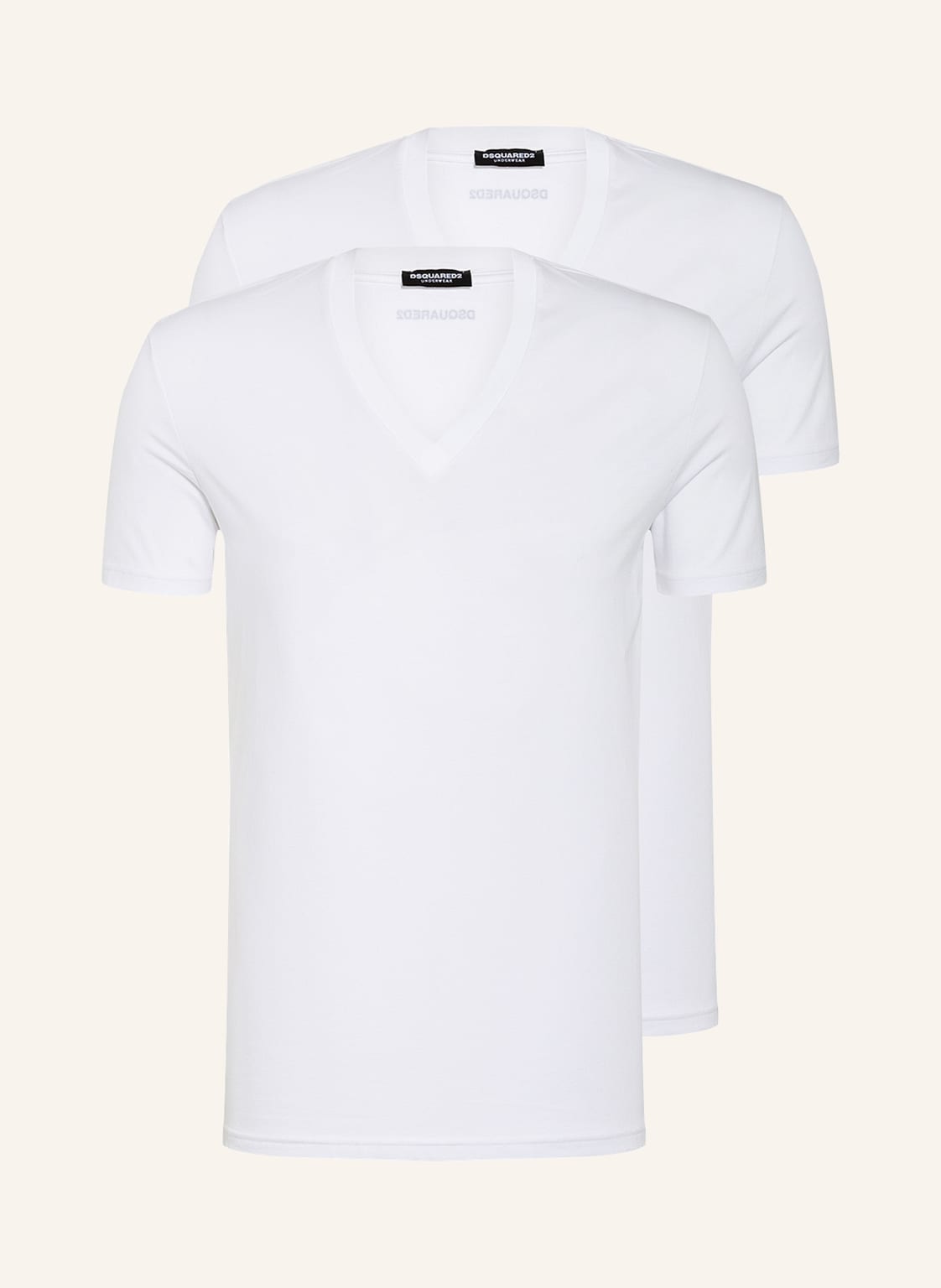 dsquared2 2er-Pack V-Shirts weiss von Dsquared2