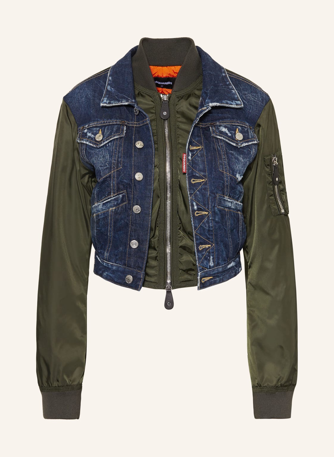 dsquared2 Blouson Im Materialmix blau von Dsquared2
