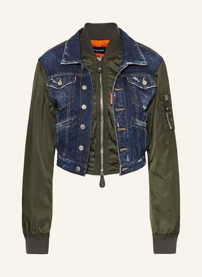 dsquared2 Blouson Im Materialmix blau von Dsquared2