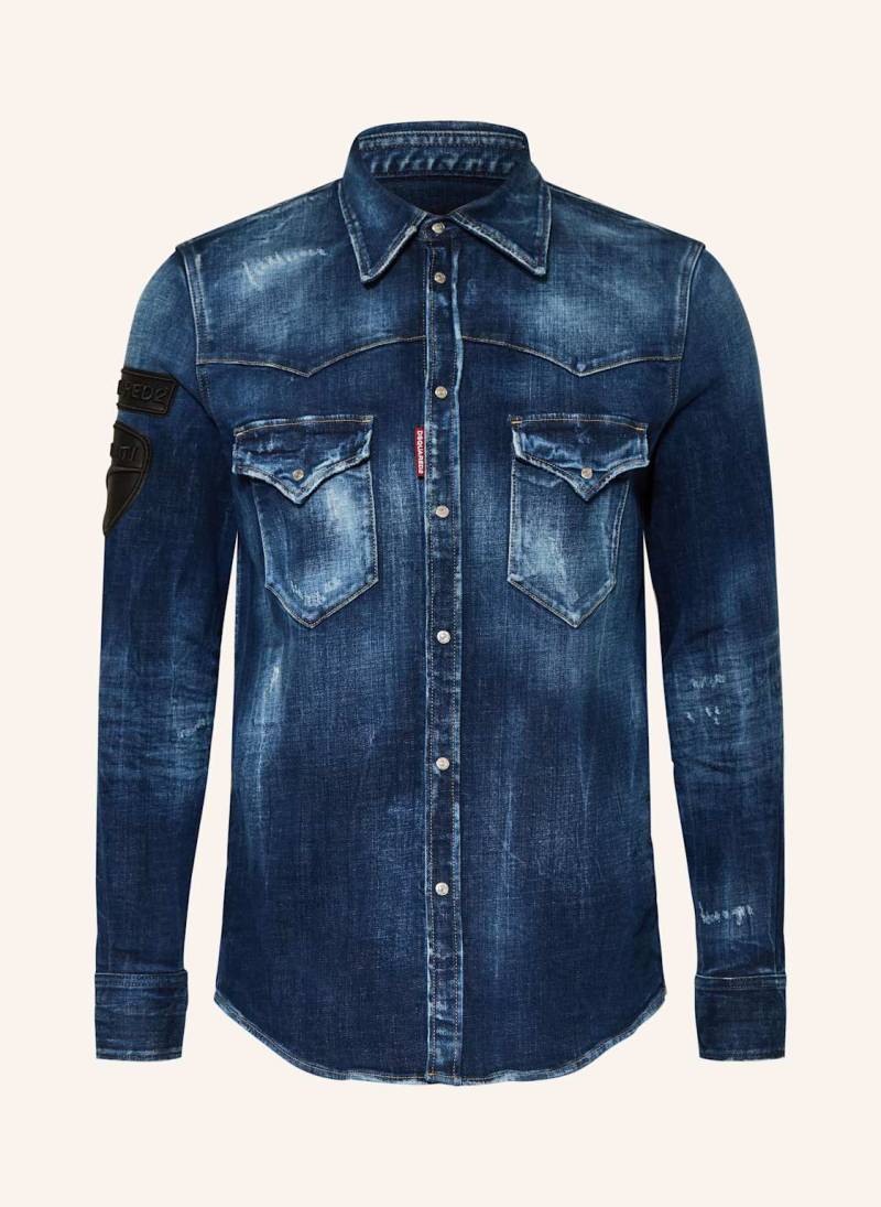 dsquared2 Jeanshemd Regular Fit blau von Dsquared2