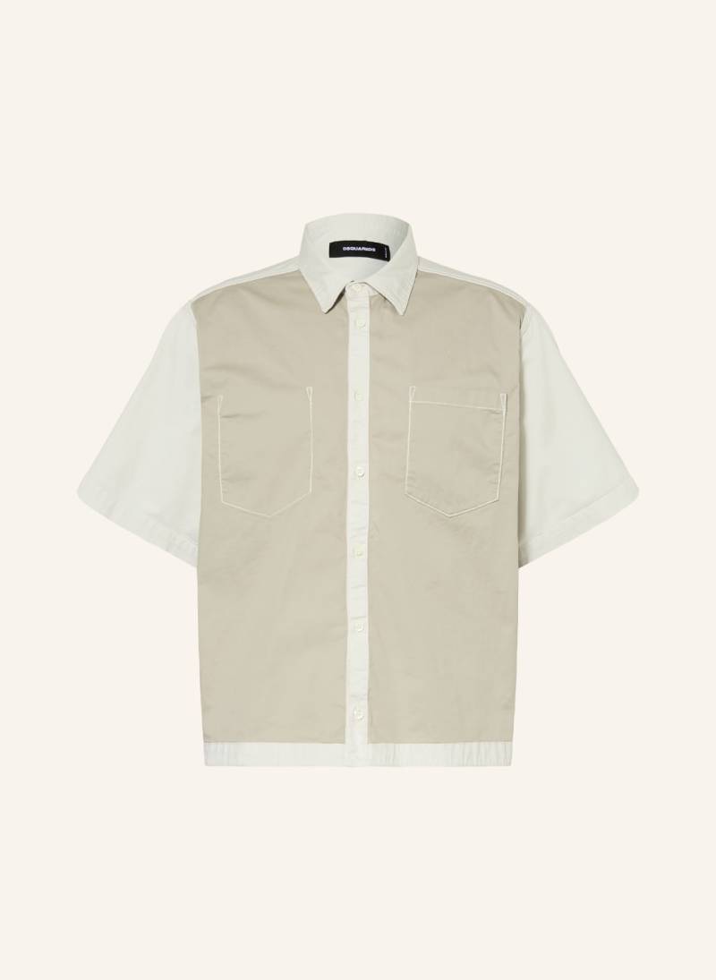 dsquared2 Kurzarm-Hemd Comfort Fit beige von Dsquared2