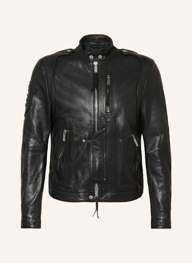 dsquared2 Lederjacke schwarz von Dsquared2