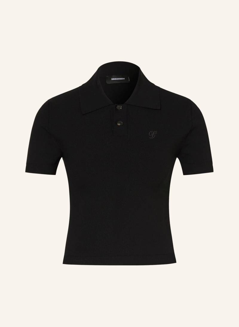 dsquared2 Piqué-Poloshirt schwarz von Dsquared2