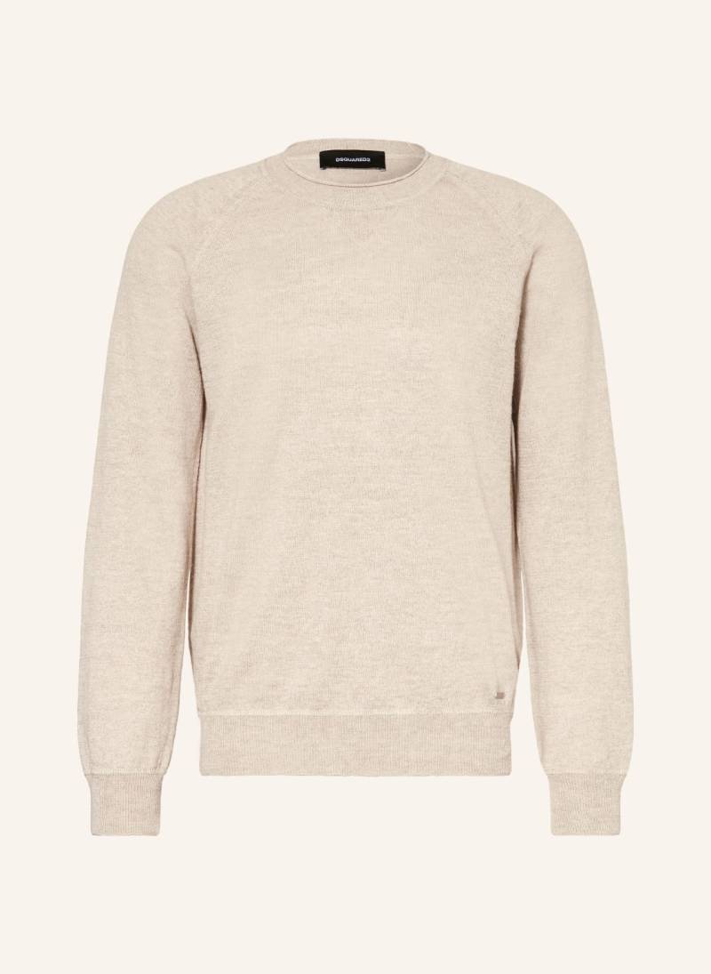dsquared2 Pullover Mit Leinen beige von Dsquared2