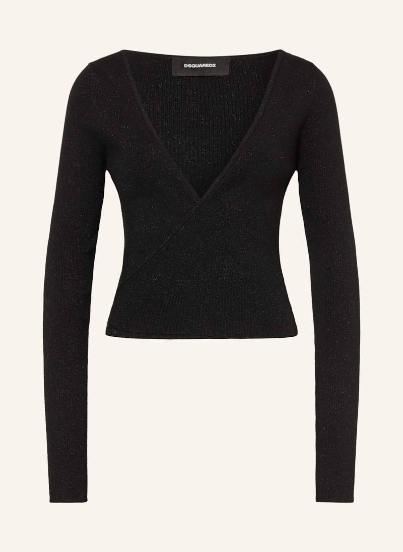 dsquared2 Strickjacke Mit Glitzergarn schwarz von Dsquared2