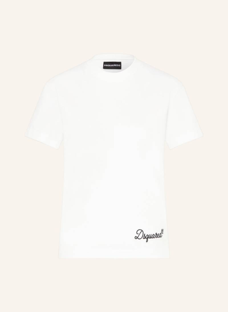 dsquared2 T-Shirt Signature Just Right Fit weiss von Dsquared2
