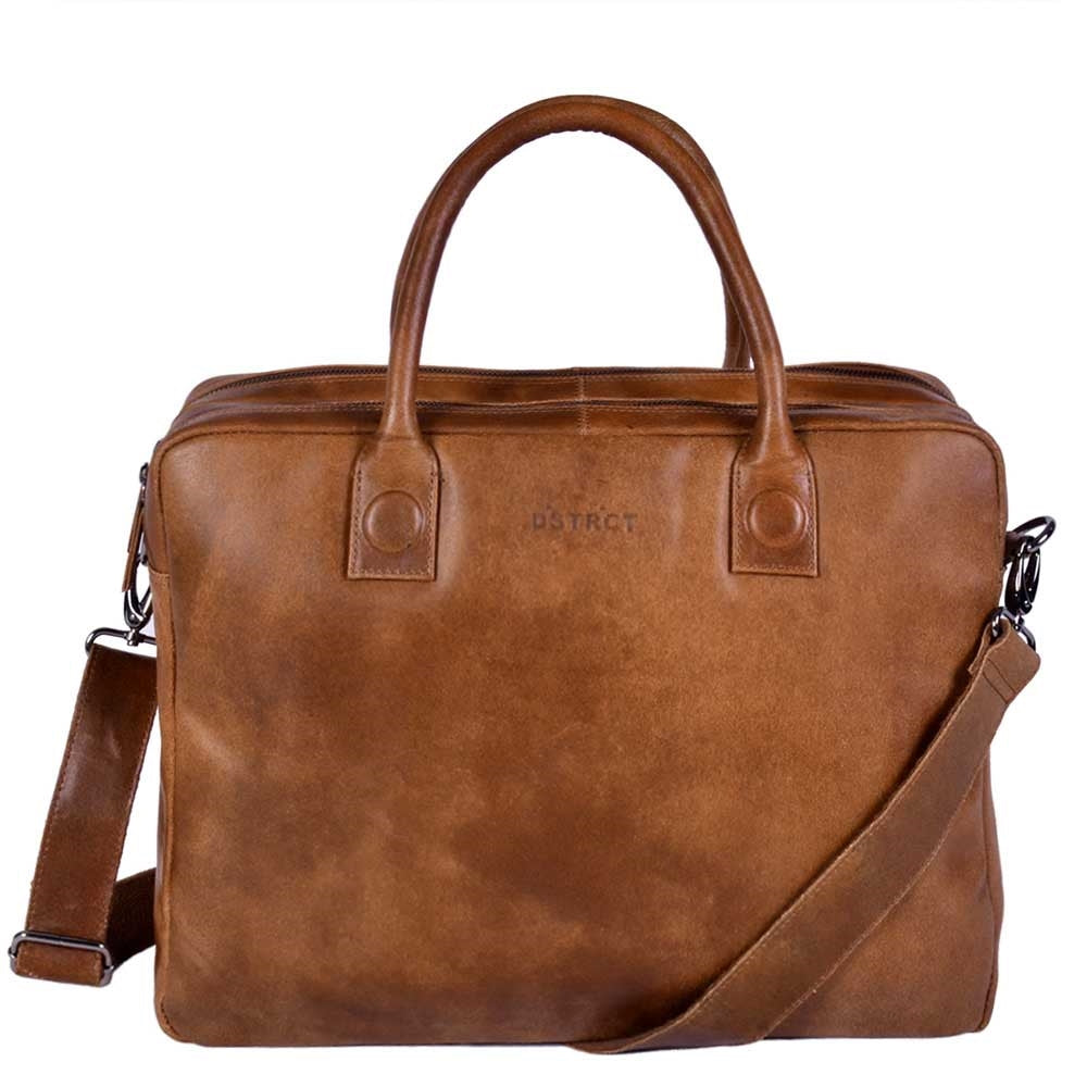 DSTRCT Fletcher Street Mike Aktentasche 15,6" - Cognac von Dstrct
