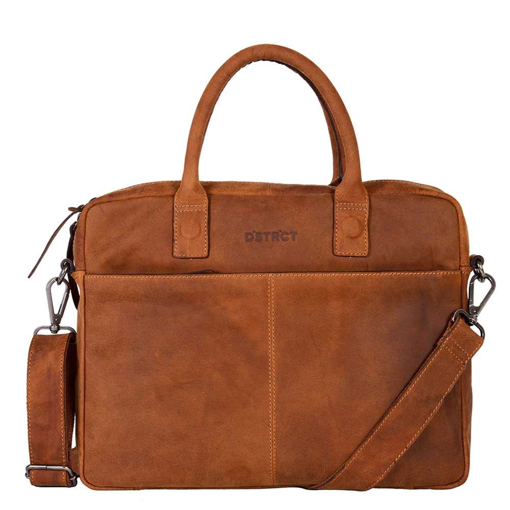 DSTRCT Laptoptasche Wall Street 15 Zoll-Cognac von Dstrct