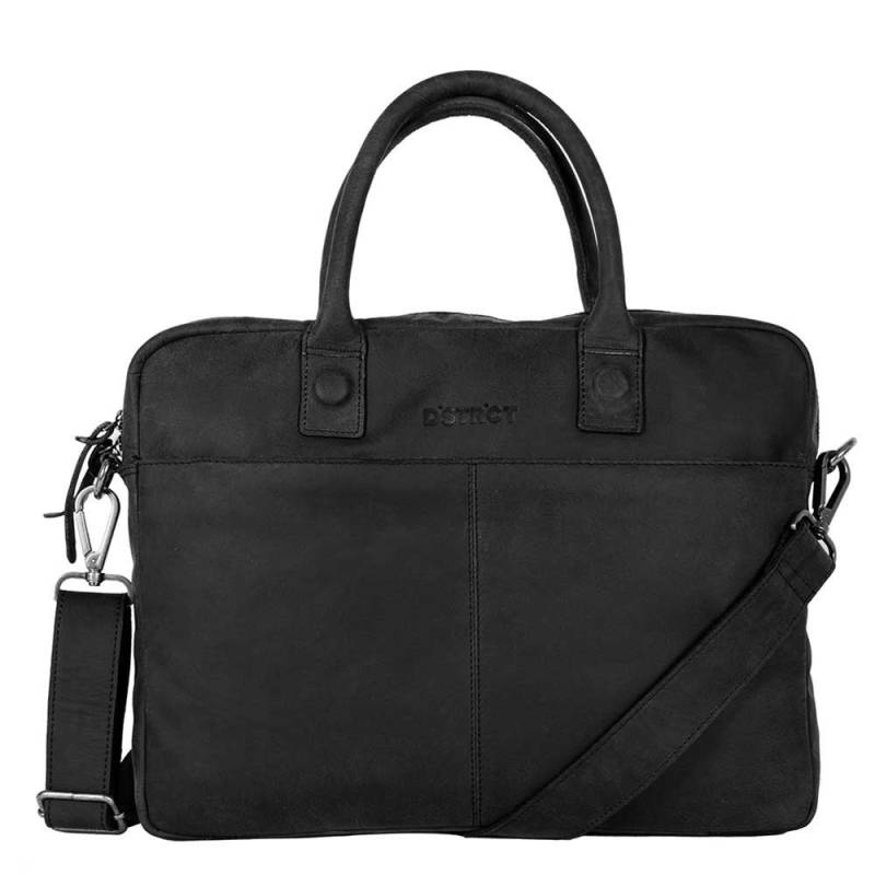 DSTRCT Laptoptasche Wall Street 15 Zoll-Schwarz von Dstrct