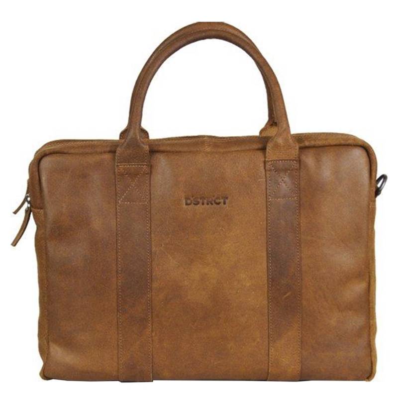 DSTRCT Limited Double Zip 15'' Laptoptasche-Cognac von Dstrct