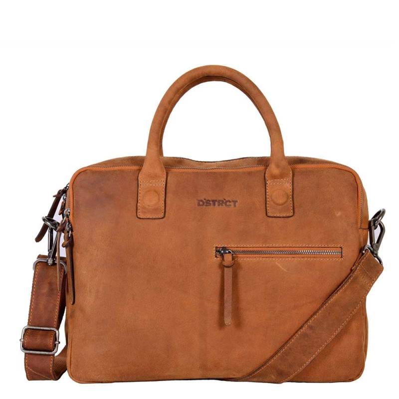 DSTRCT Wall Street Bravo Laptoptasche 15,6 Zoll - Cognac von Dstrct