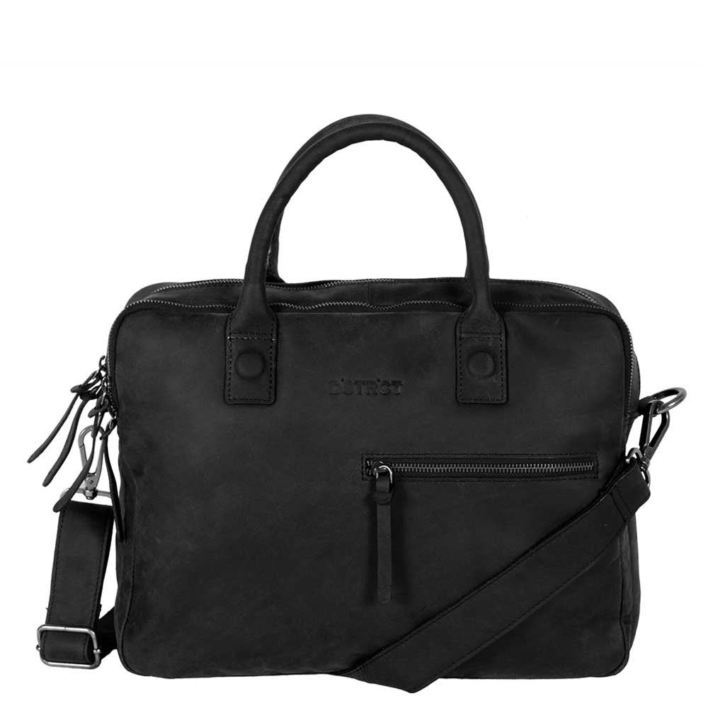 DSTRCT Wall Street Bravo Laptoptasche 15,6 Zoll -Schwarz von Dstrct