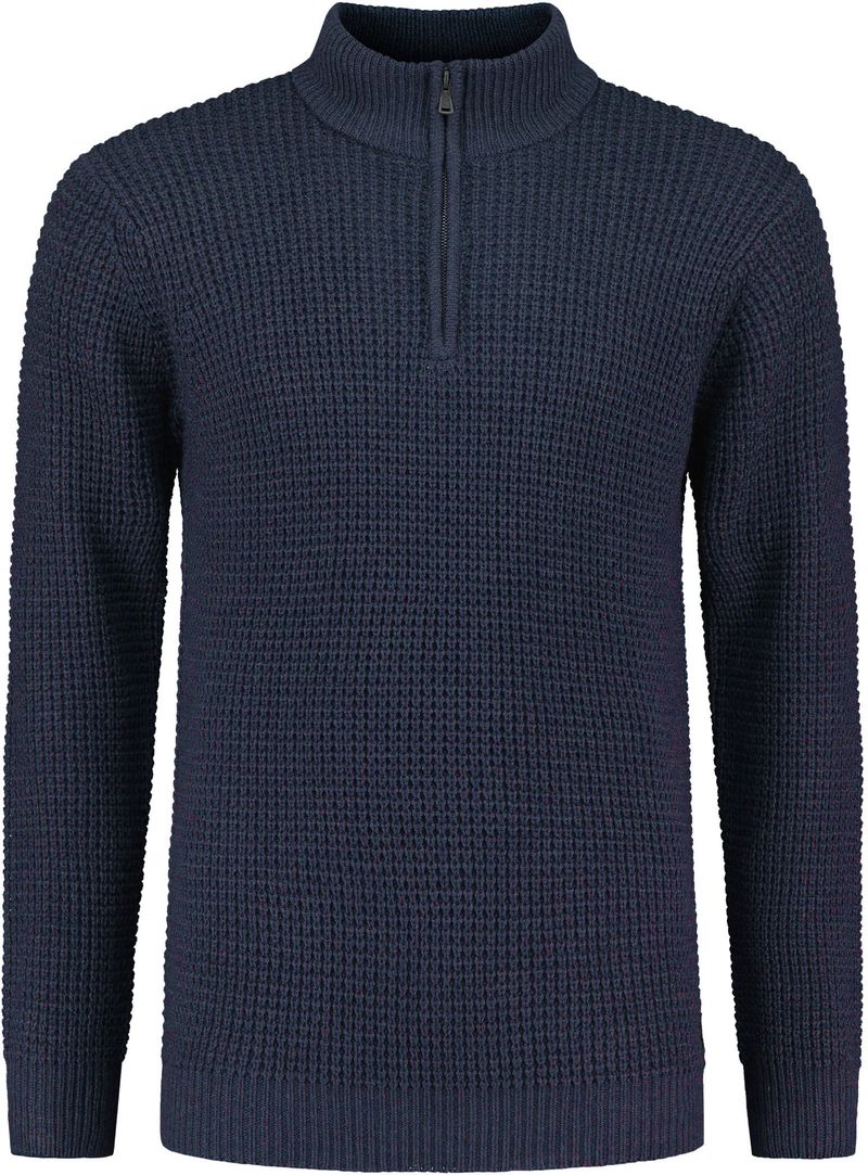 Dstrezzed Half Zip Pullover Dunkelblau - Größe M von Dstrezzed