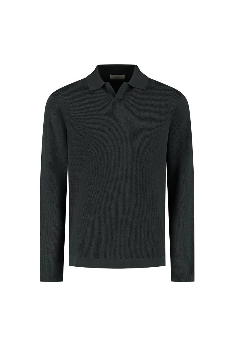 Dstrezzed - Kostas Longsleeve Polo forest river - Gr. - M von Dstrezzed