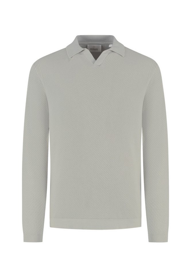 Dstrezzed Langarm-Poloshirt – elegantes Strick-Poloshirt von Dstrezzed