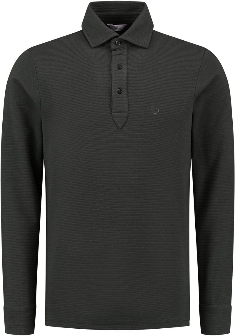 Dstrezzed Polo Shirt Longsleeve Dunkelgrau - Größe L von Dstrezzed