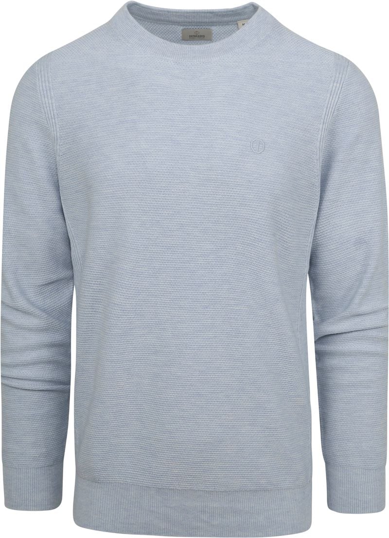 Dstrezzed Pullover Hellblau Melange - Größe L von Dstrezzed