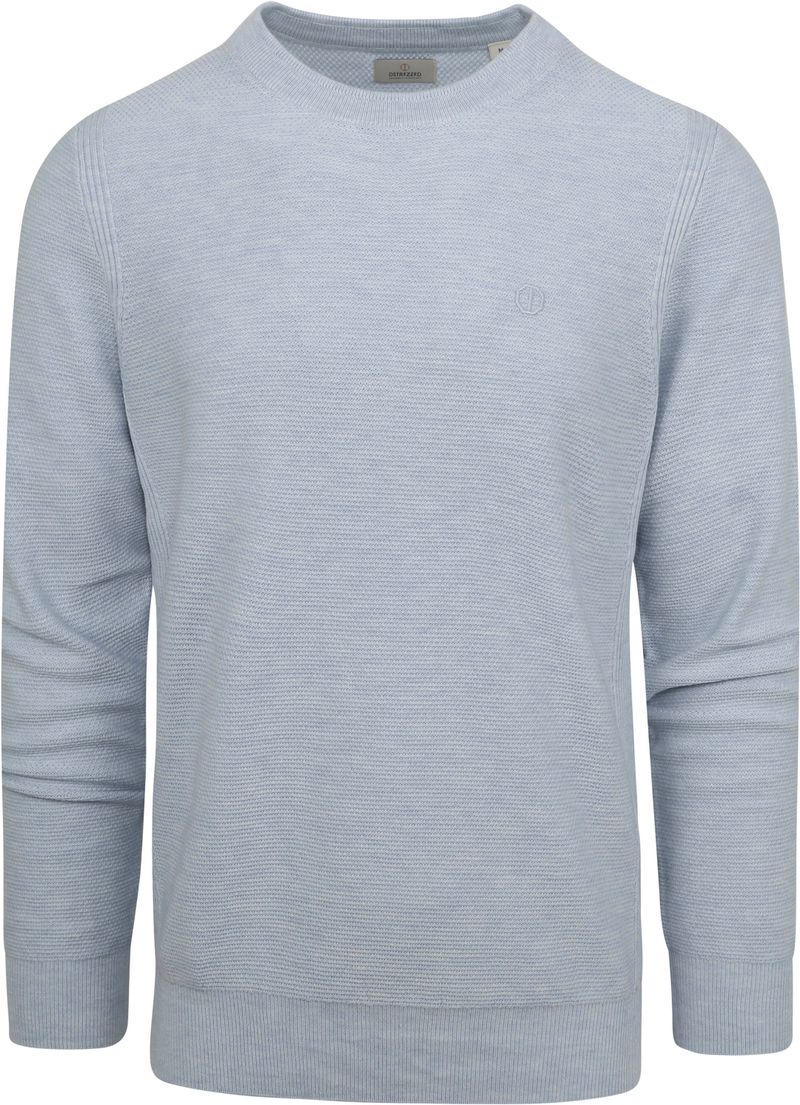 Dstrezzed Pullover Hellblau Melange - Größe XL von Dstrezzed