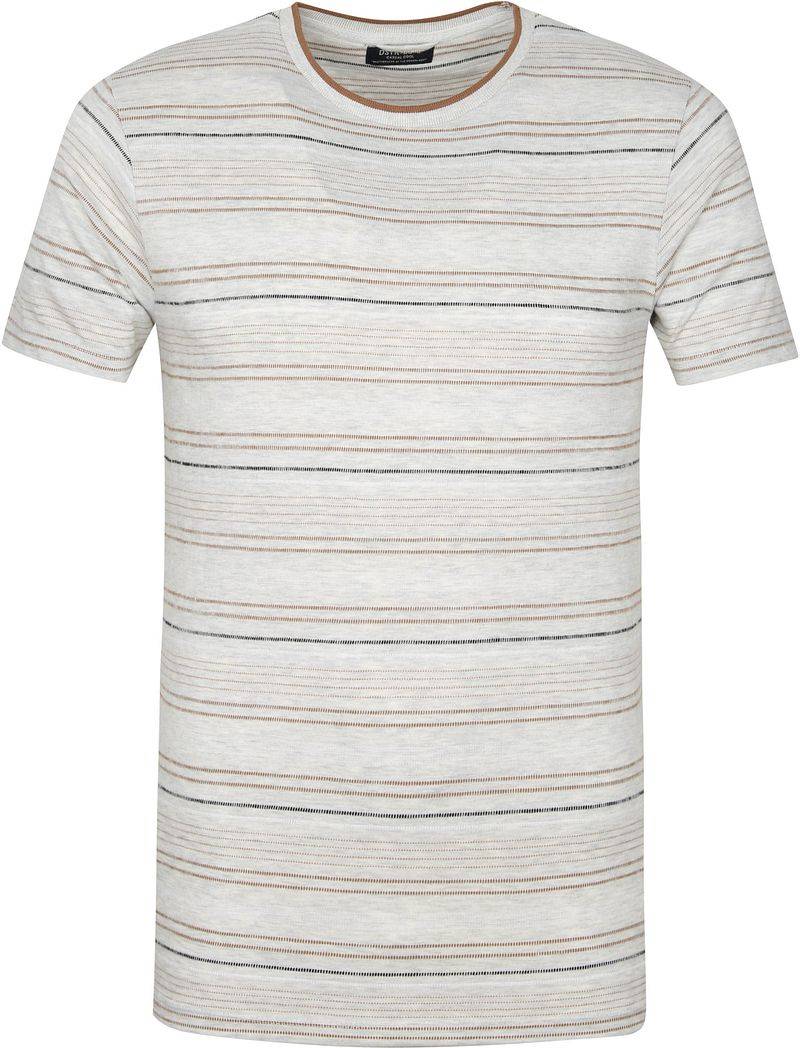 Dstrezzed T Shirt Streifen Hellgrau - Größe XXL von Dstrezzed