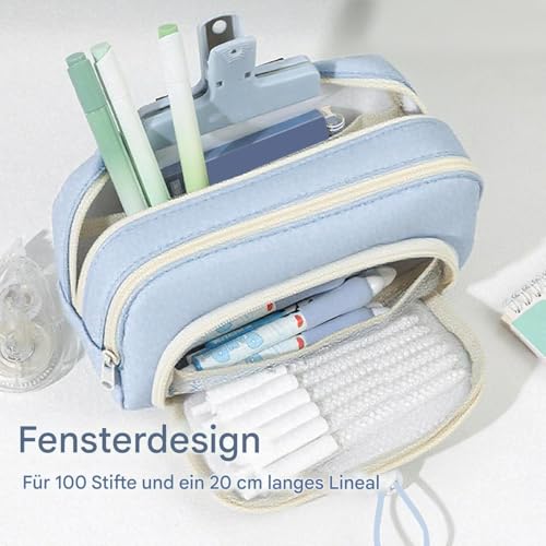 Dtaigou Ästhetisches Federmäppchen,Schreibwaren Beutel Mit Kordelzug - Großes Fassungsvermögen Wasserfest Organizer Für Schüler Jugendliche von Dtaigou