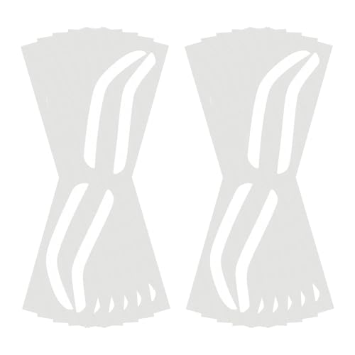 Dtaigou Airbrush Brow Mapping Guide Sticker, Airbrush Augenbrauenformungsaufkleber - Airbrush -Brauenvorlage - 10 Paare Augenbrauenfärbem Shaper, Augenbrauenschutz Filmstreifen für Tönung Make -up von Dtaigou