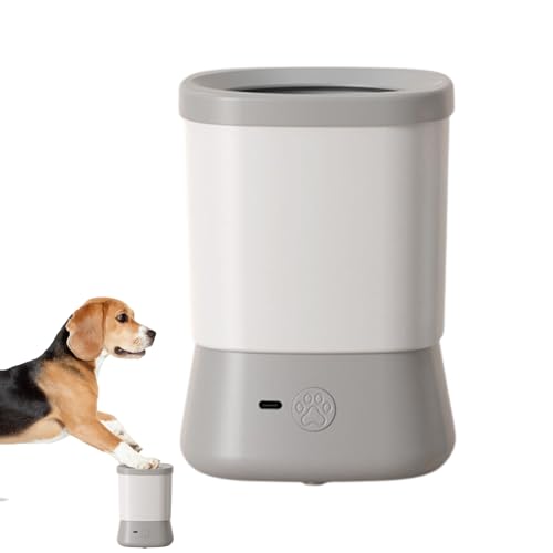 Dtaigou Hundepfotenreiniger-Becher – Hundepfoten-Reiniger-Becher | Anti-Spritzer Zwei Geschwindigkeiten Haustier Fußbad Zubehör Tragbar für kleine, mittelgroße und große Hunde von Dtaigou